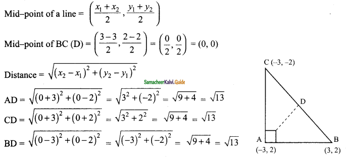 Samacheer Kalvi 9th Maths Guide Chapter 5 Coordinate Geometry Ex 5.3 12
