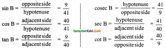 Samacheer Kalvi 9th Maths Guide Chapter 6 Trigonometry Ex 6.1 2