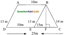 Samacheer Kalvi 9th Maths Guide Chapter 7 Mensuration Additional Questions 1
