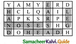 Samacheer Kalvi 4th Science Guide Term 1 Chapter 1 my body 5