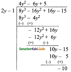 Samacheer Kalvi 9th Maths Guide Chapter 3 Algebra Ex 3.7 2