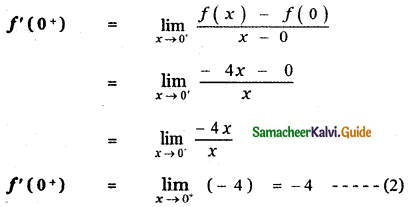 Samacheer Kalvi 11th Maths Guide Chapter 10 Differentiability and Methods of Differentiation Ex 10.1 29