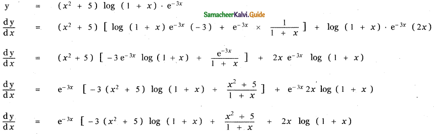 Samacheer Kalvi 11th Maths Guide Chapter 10 Differentiability and Methods of Differentiation Ex 10.2 11