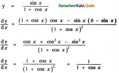 Samacheer Kalvi 11th Maths Guide Chapter 10 Differentiability and Methods of Differentiation Ex 10.2 2