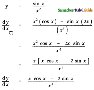Samacheer Kalvi 11th Maths Guide Chapter 10 Differentiability and Methods of Differentiation Ex 10.2 6