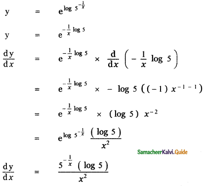 Samacheer Kalvi 11th Maths Guide Chapter 10 Differentiability and Methods of Differentiation Ex 10.3 11