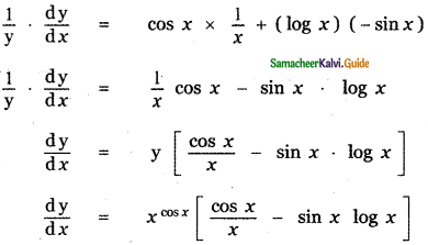 Samacheer Kalvi 11th Maths Guide Chapter 10 Differentiability and Methods of Differentiation Ex 10.4 1