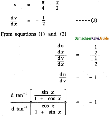 Samacheer Kalvi 11th Maths Guide Chapter 10 Differentiability and Methods of Differentiation Ex 10.4 33