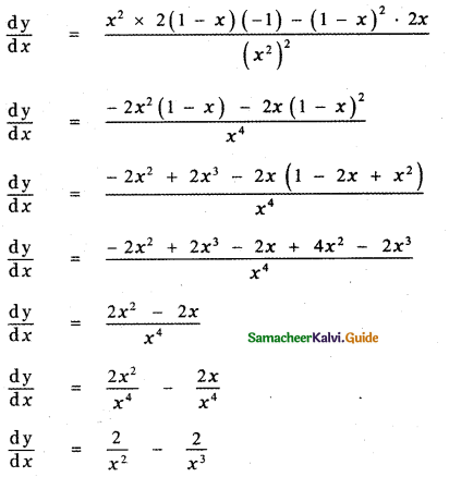 Samacheer Kalvi 11th Maths Guide Chapter 10 Differentiability and Methods of Differentiation Ex 10.5 18