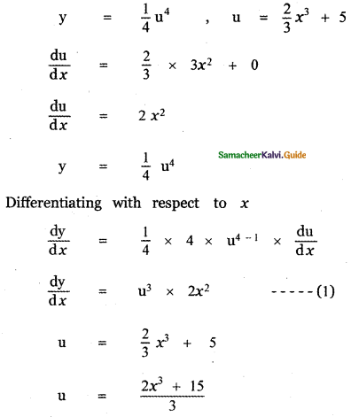 Samacheer Kalvi 11th Maths Guide Chapter 10 Differentiability and Methods of Differentiation Ex 10.5 3