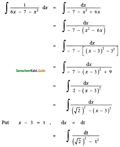 Samacheer Kalvi 11th Maths Guide Chapter 11 Integral Calculus Ex 11.10 6