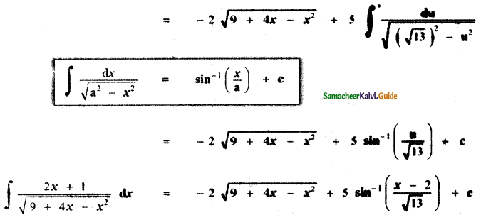 Samacheer Kalvi 11th Maths Guide Chapter 11 Integral Calculus Ex 11.11 11