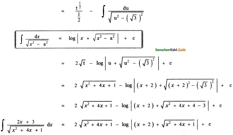 Samacheer Kalvi 11th Maths Guide Chapter 11 Integral Calculus Ex 11.11 16