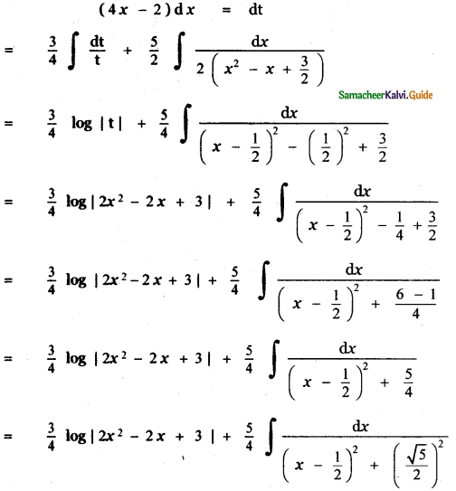Samacheer Kalvi 11th Maths Guide Chapter 11 Integral Calculus Ex 11.11 7