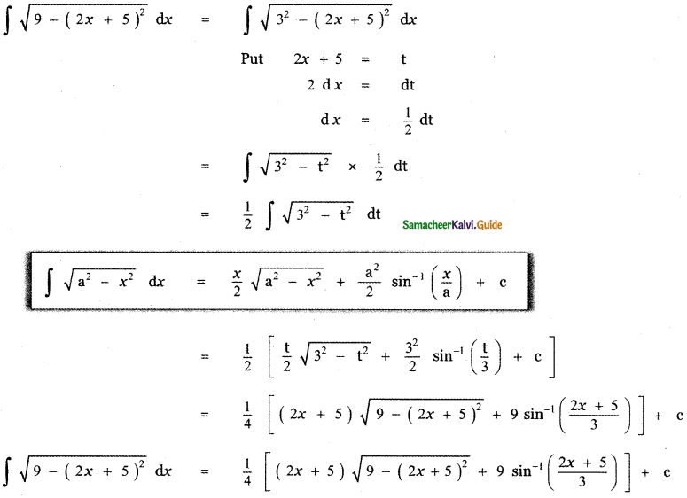 Samacheer Kalvi 11th Maths Guide Chapter 11 Integral Calculus Ex 11.12 6