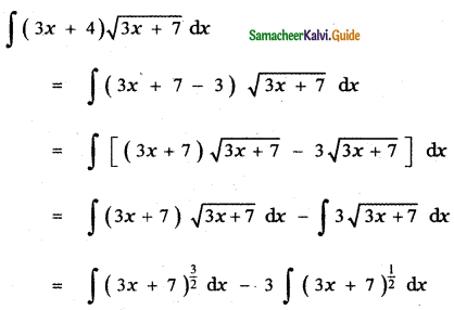 Samacheer Kalvi 11th Maths Guide Chapter 11 Integral Calculus Ex 11.5 24