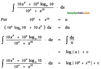 Samacheer Kalvi 11th Maths Guide Chapter 11 Integral Calculus Ex 11.6 6