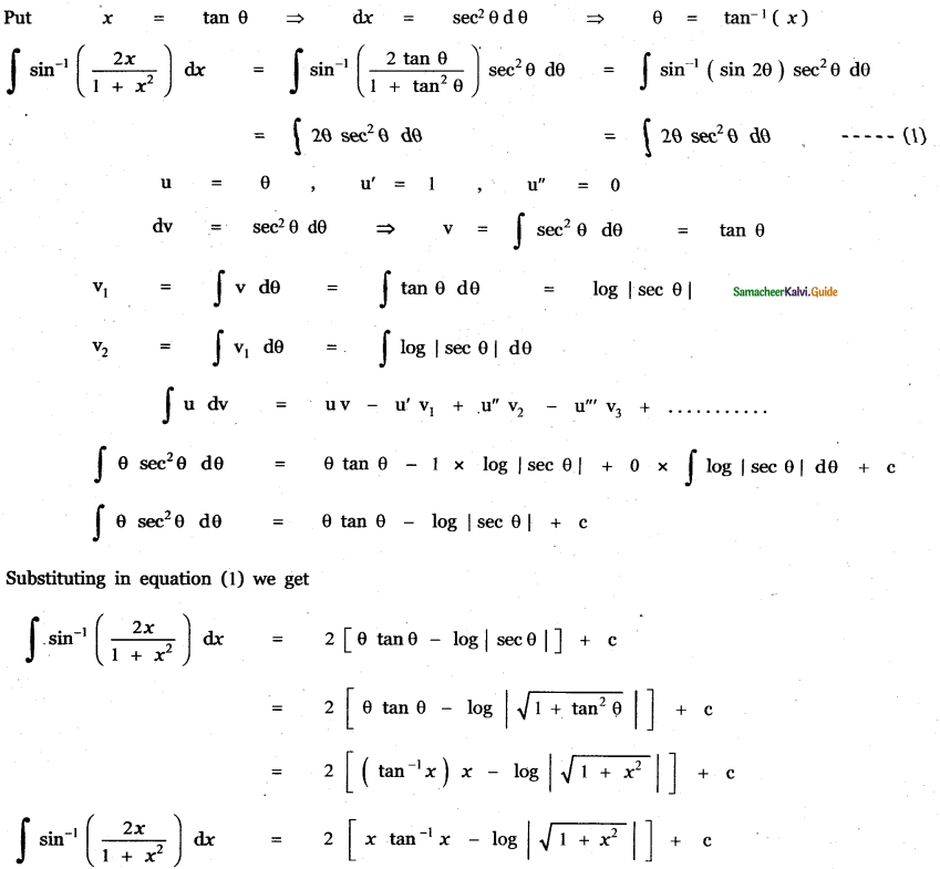 Samacheer Kalvi 11th Maths Guide Chapter 11 Integral Calculus Ex 11.7 20