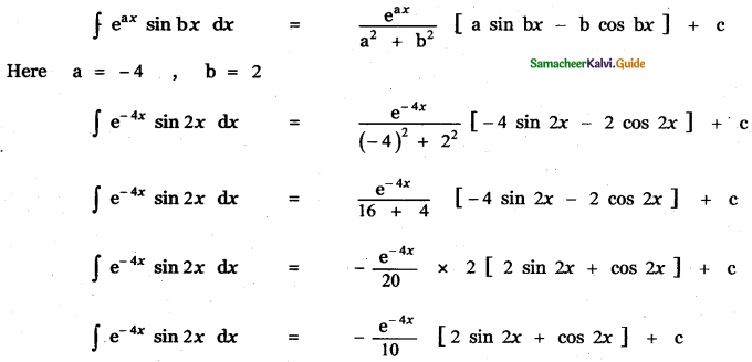 Samacheer Kalvi 11th Maths Guide Chapter 11 Integral Calculus Ex 11.8 6