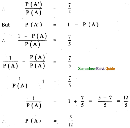 Samacheer Kalvi 11th Maths Guide Chapter 12 Introduction to Probability Theory Ex 12.1 20