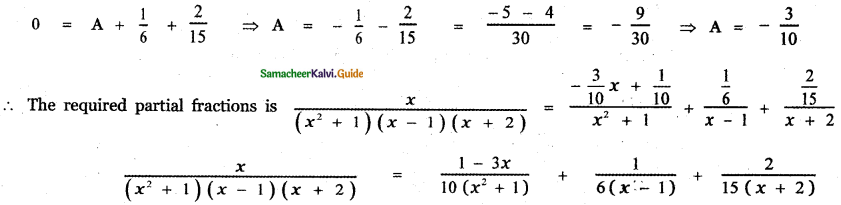 Samacheer Kalvi 11th Maths Guide Chapter 2 Basic Algebra Ex 2.9 7