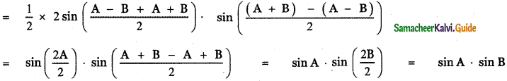 Samacheer Kalvi 11th Maths Guide Chapter 3 Trigonometry Ex 3.7 10