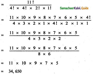 Samacheer Kalvi 11th Maths Guide Chapter 4 Combinatorics and Mathematical Induction Ex 4.2 9