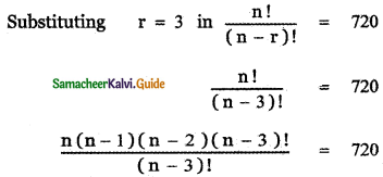 Samacheer Kalvi 11th Maths Guide Chapter 4 Combinatorics and Mathematical Induction Ex 4.3 2