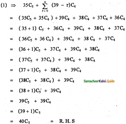 Samacheer Kalvi 11th Maths Guide Chapter 4 Combinatorics and Mathematical Induction Ex 4.3 5