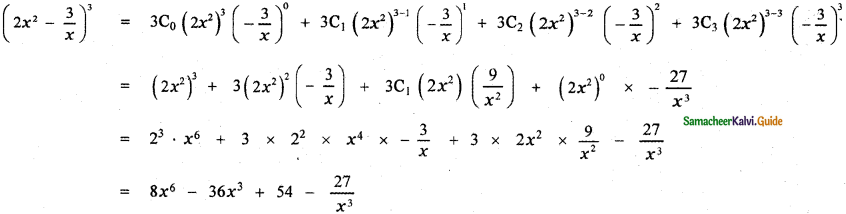 Samacheer Kalvi 11th Maths Guide Chapter 5 Binomial Theorem, Sequences and Series Ex 5.1 1