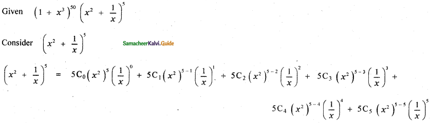 Samacheer Kalvi 11th Maths Guide Chapter 5 Binomial Theorem, Sequences and Series Ex 5.1 12