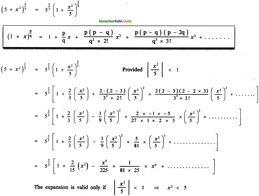 Samacheer Kalvi 11th Maths Guide Chapter 5 Binomial Theorem, Sequences and Series Ex 5.4 4