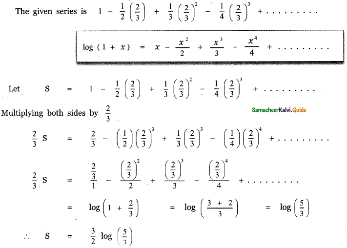 Samacheer Kalvi 11th Maths Guide Chapter 5 Binomial Theorem, Sequences and Series Ex 5.5 23