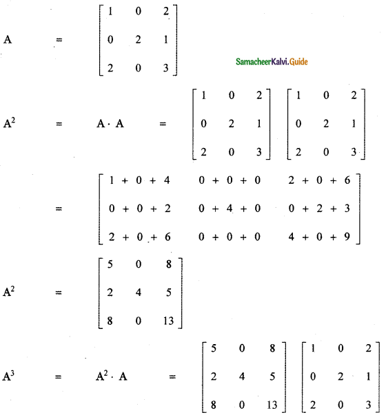Samacheer Kalvi 11th Maths Guide Chapter 7 Matrices and Determinants Ex 7.1 22