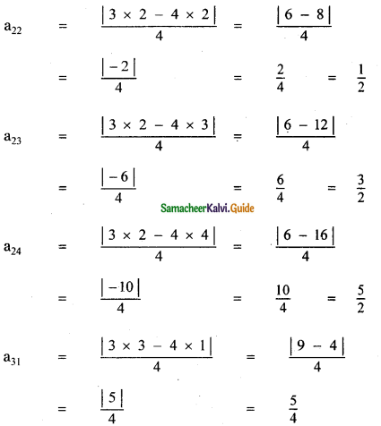 Samacheer Kalvi 11th Maths Guide Chapter 7 Matrices and Determinants Ex 7.1 5
