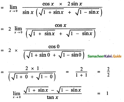 Samacheer Kalvi 11th Maths Guide Chapter 9 Limits and Continuity Ex 9.4 58