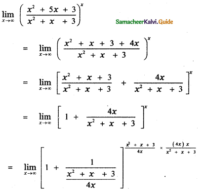 Samacheer Kalvi 11th Maths Guide Chapter 9 Limits and Continuity Ex 9.6 10