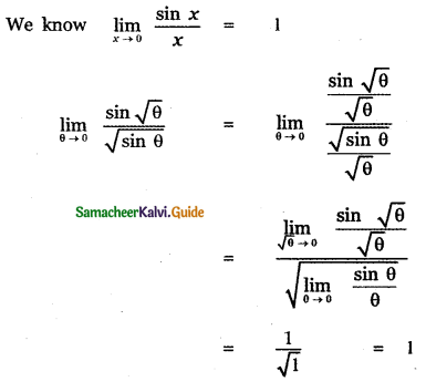 Samacheer Kalvi 11th Maths Guide Chapter 9 Limits and Continuity Ex 9.6 8