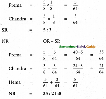 Samacheer Kalvi 12th Accountancy Guide Chapter 5 Admission of a Partner 24