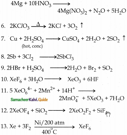Samacheer Kalvi 12th Chemistry Guide Chapter 3 p-Block Elements – II 11