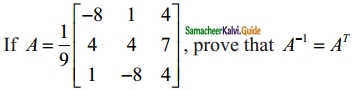 Samacheer Kalvi 12th Maths Guide Chapter 1 Applications of Matrices and Determinants Ex 1.1 13
