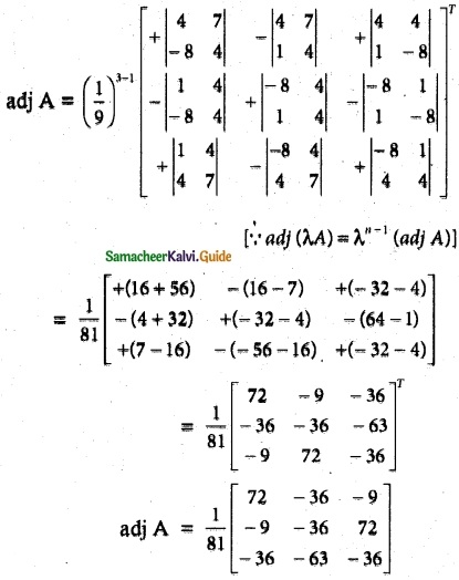 Samacheer Kalvi 12th Maths Guide Chapter 1 Applications of Matrices and Determinants Ex 1.1 15