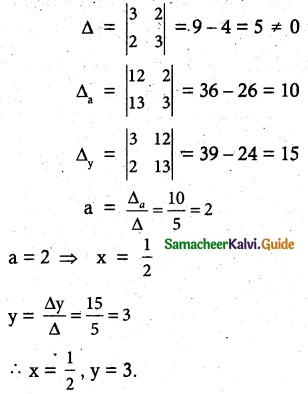 Samacheer Kalvi 12th Maths Guide Chapter 1 Applications of Matrices and Determinants Ex 1.4 2