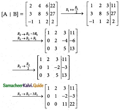 Samacheer Kalvi 12th Maths Guide Chapter 1 Applications of Matrices and Determinants Ex 1.5 2