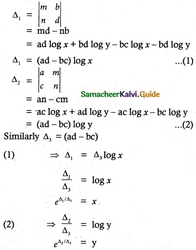 Samacheer Kalvi 12th Maths Guide Chapter 1 Applications of Matrices and Determinants Ex 1.8 23