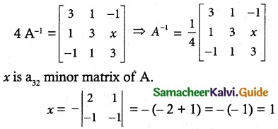 Samacheer Kalvi 12th Maths Guide Chapter 1 Applications of Matrices and Determinants Ex 1.8 27