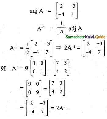 Samacheer Kalvi 12th Maths Guide Chapter 1 Applications of Matrices and Determinants Ex 1.8 4
