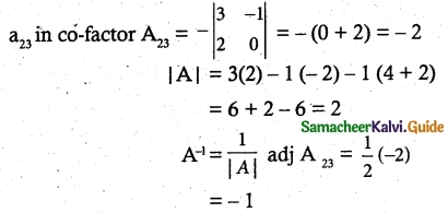Samacheer Kalvi 12th Maths Guide Chapter 1 Applications of Matrices and Determinants Ex 1.8 7