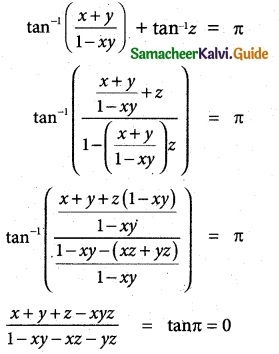 Samacheer Kalvi 12th Maths Guide Chapter 4 Inverse Trigonometric Functions Ex 4.5 11
