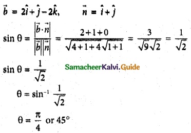Samacheer Kalvi 12th Maths Guide Chapter 6 Applications of Vector Algebra Ex 6.10 12